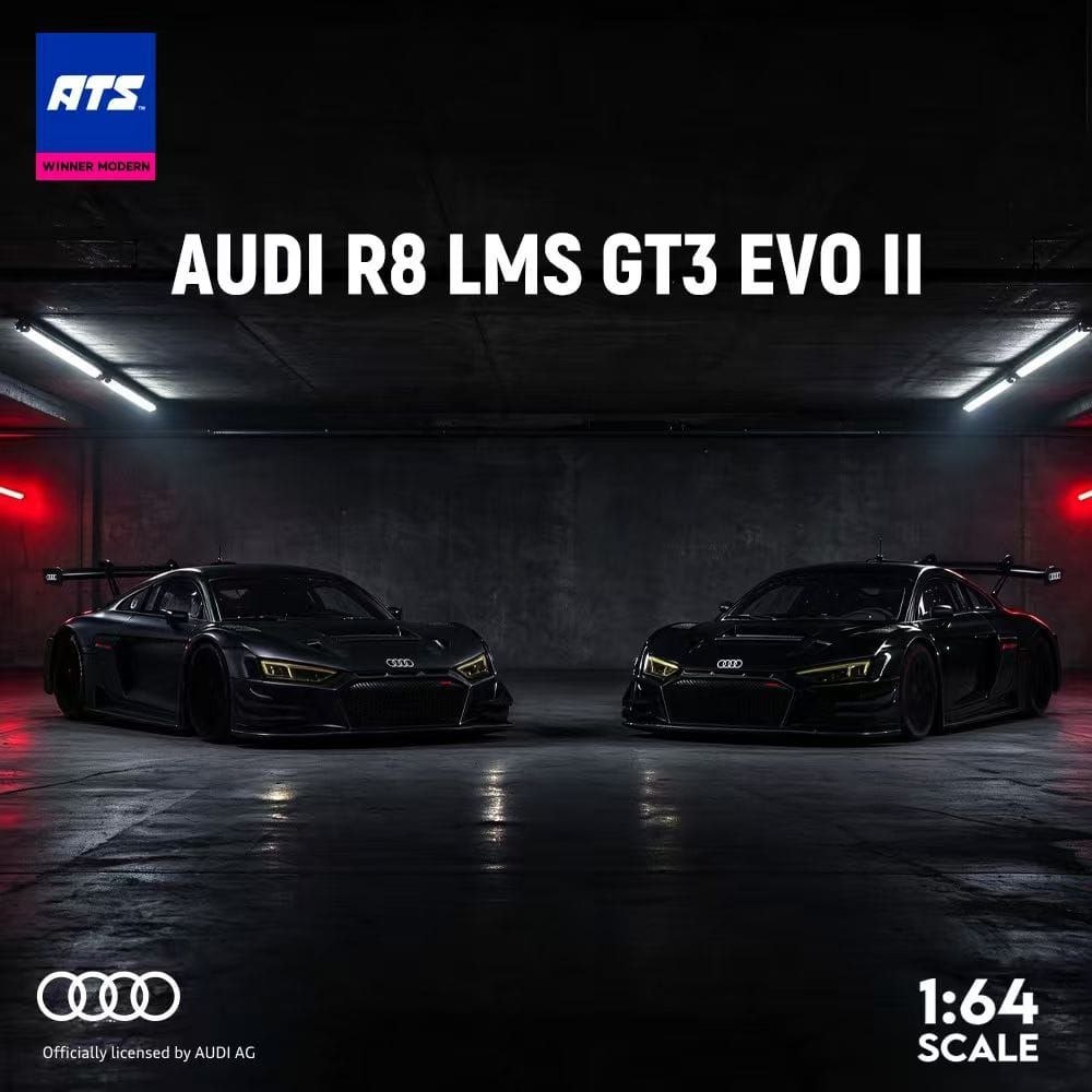 ATS x Winner Modern 1:64 Diecast Model Audi R8 LMS GT3 EVO II Design Version