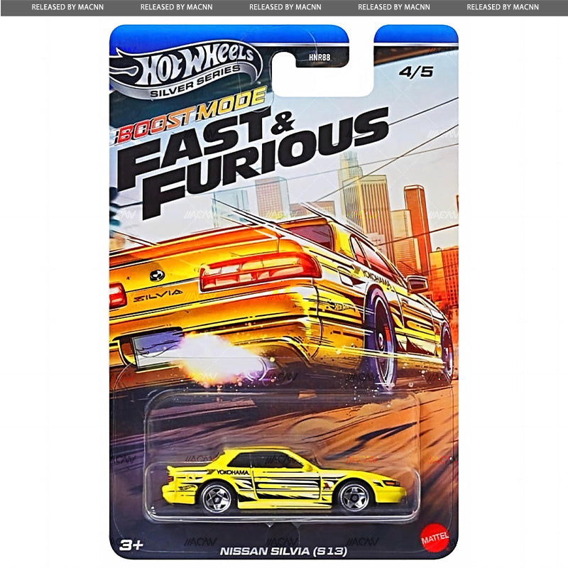 Hot Wheels 1:64 Silver Series Fast & Furious Boost Mode Full Set of X5 Cars