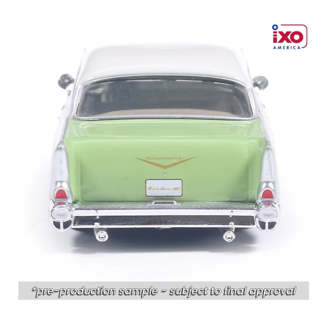 IXO America 1:64 1957 Chevrolet Bel Air Laurel Green Lowrider