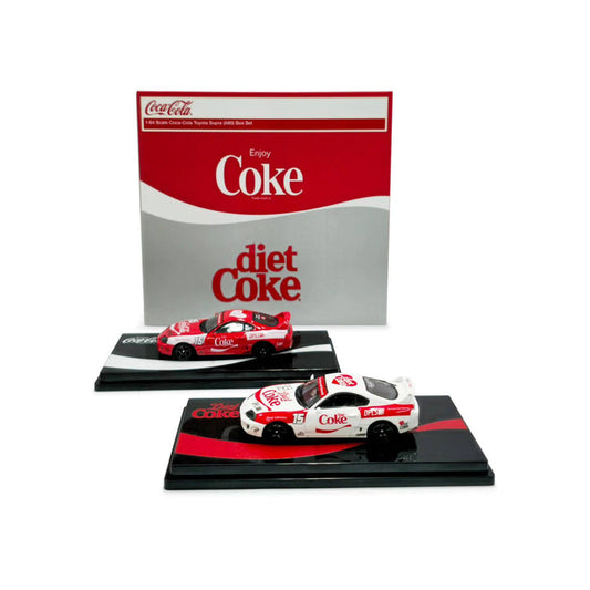 Inno64 x DPLS 1:64 Coca Cola Toyota Supra (A80) Box Set COKE117 (Event Edition)
