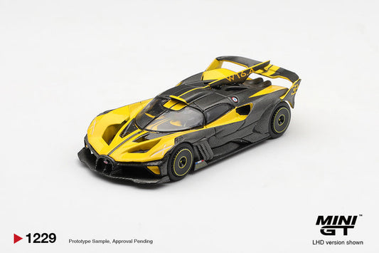 Mini GT 1:64 2020 Bugatti Bolide Yellow (LHD) #1229