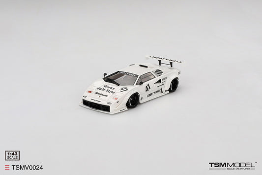 TSM True Scale Miniatures 1:43 Lamborghini Countach LB-WORKS White 2024 Tokyo Auto Salon TSMV0024