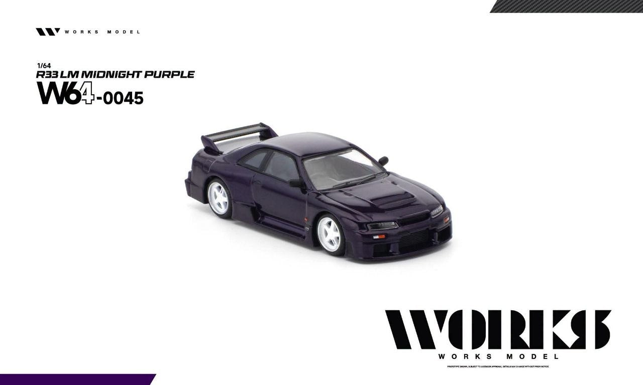 Works Model 1:64 R33 LM Midnight Purple W640045
