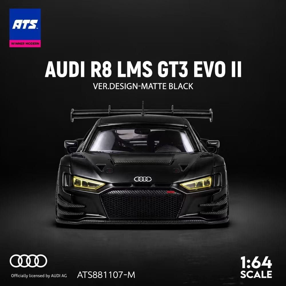 ATS x Winner Modern 1:64 Diecast Model Audi R8 LMS GT3 EVO II Design Version