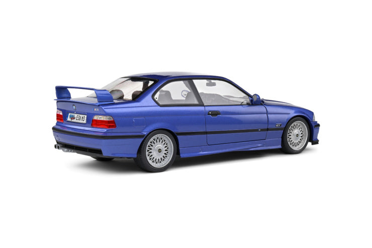 Solido 1:18 1996 BMW  M3 (E36) Coupe Solido Works Blue *Damaged Packaging*