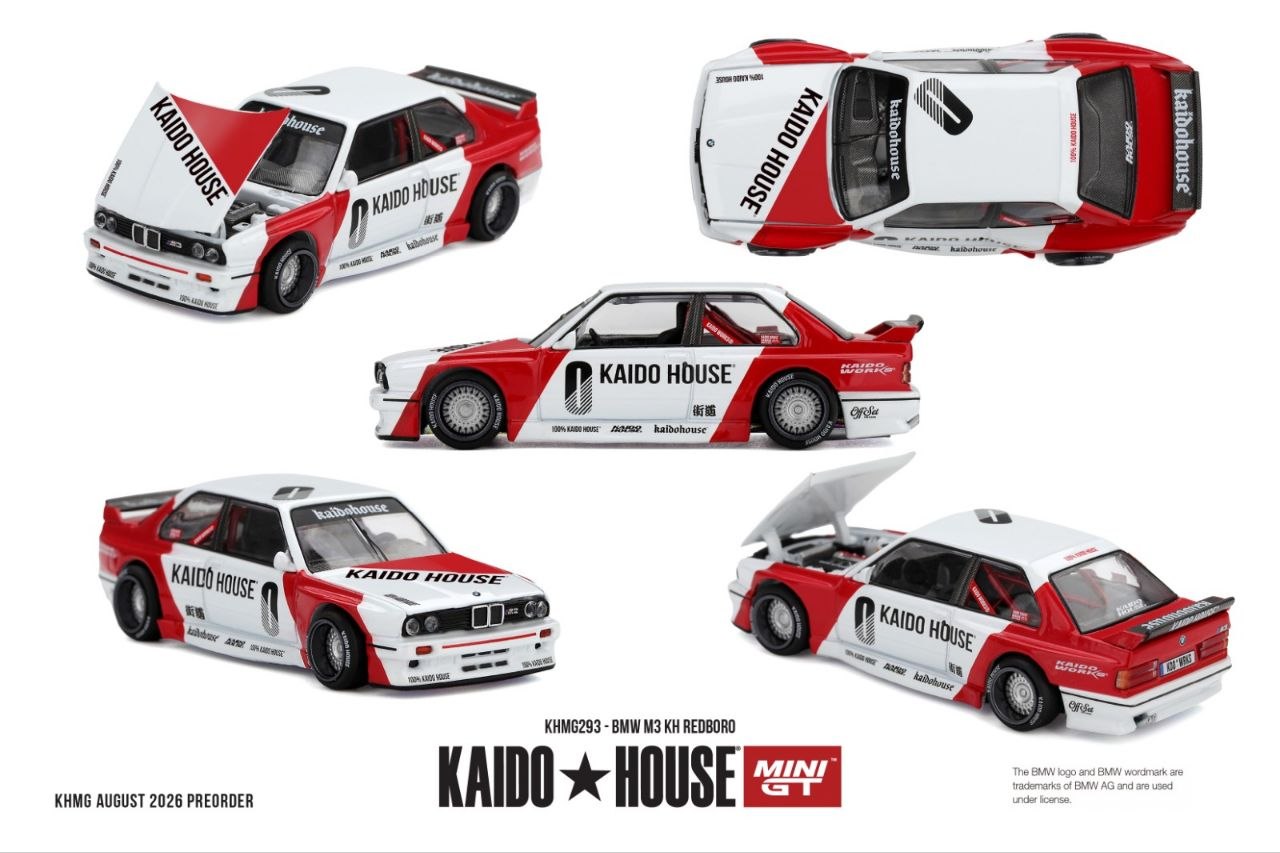 Mini GT x Kaido House 1:64 BMW M3 KH REDBORO #293