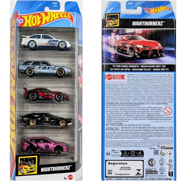 Hot Wheels 2025 Nightburnerz 5 Pack