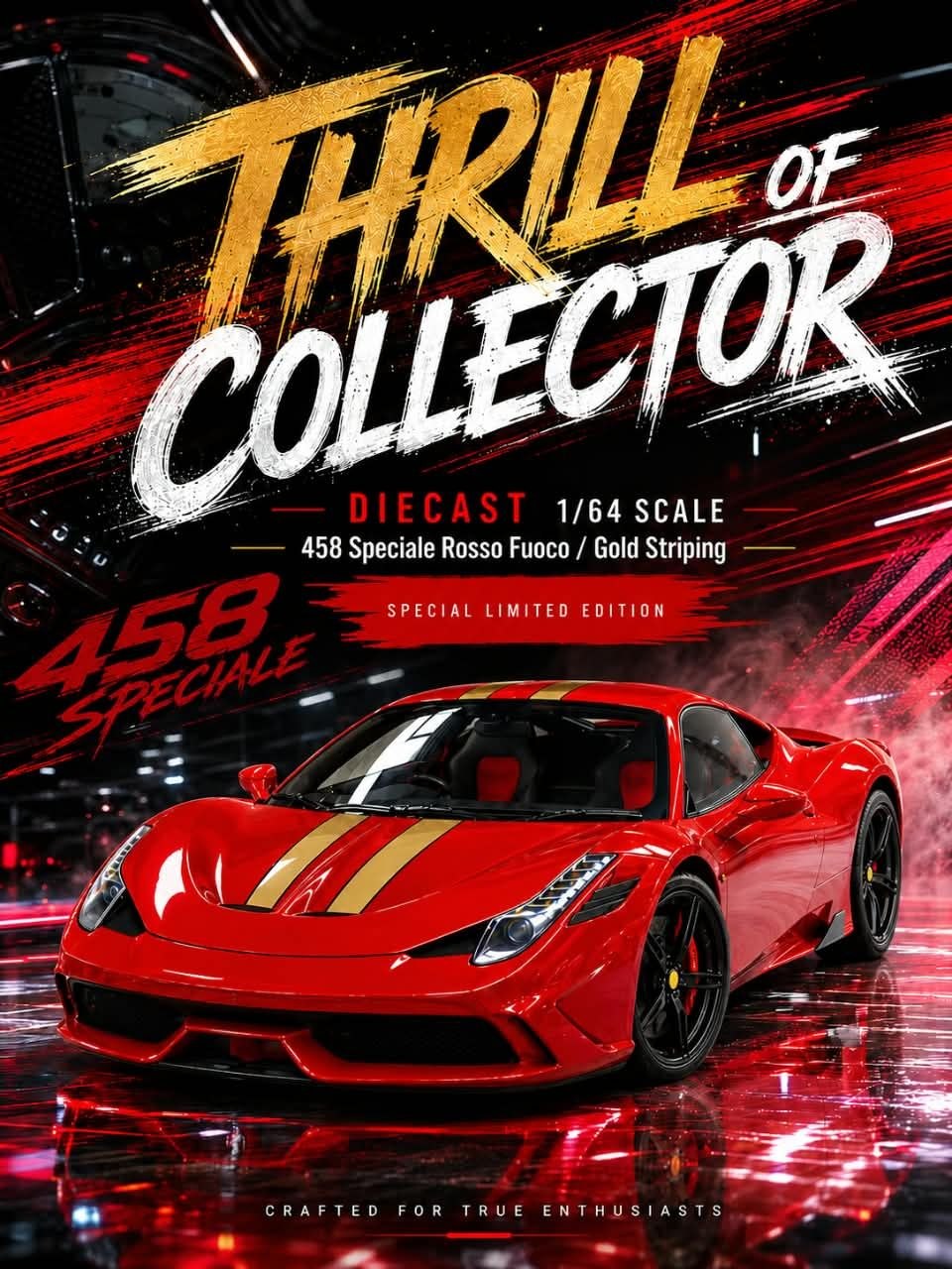 TOC 1:64 Diecast Model
458 Speciale (TC-D-FE458SP)