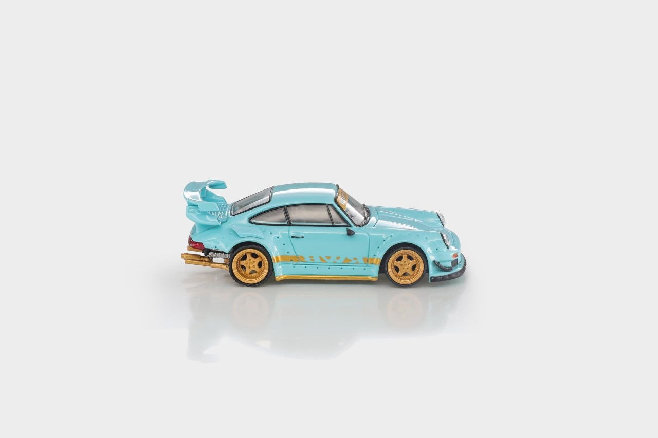 ModelModel 1:64 Diecast RWB930 GT Wing Tiffany Blue (MM64-RWB930-006)
*Blister Packaging*