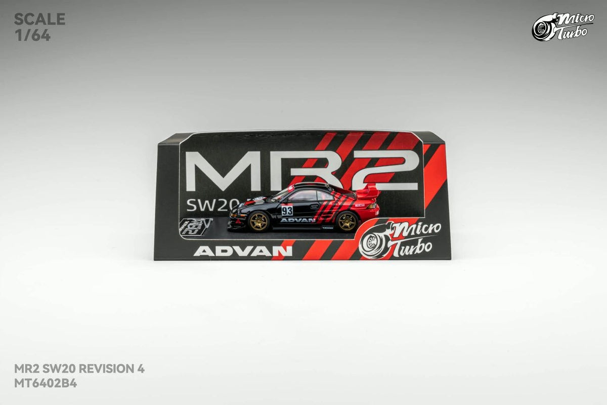 Micro Turbo 1:64 MR2 SW20 Advan Livery *Retractable Headlights* (MT6402B4)