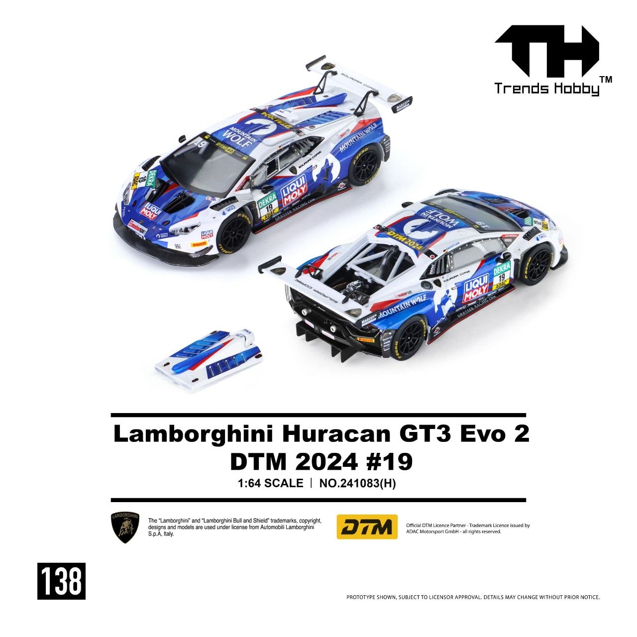 Trends Hobby 1:64 Lamborghini Huracan GT3 EVO 2 DTM 2024 #19