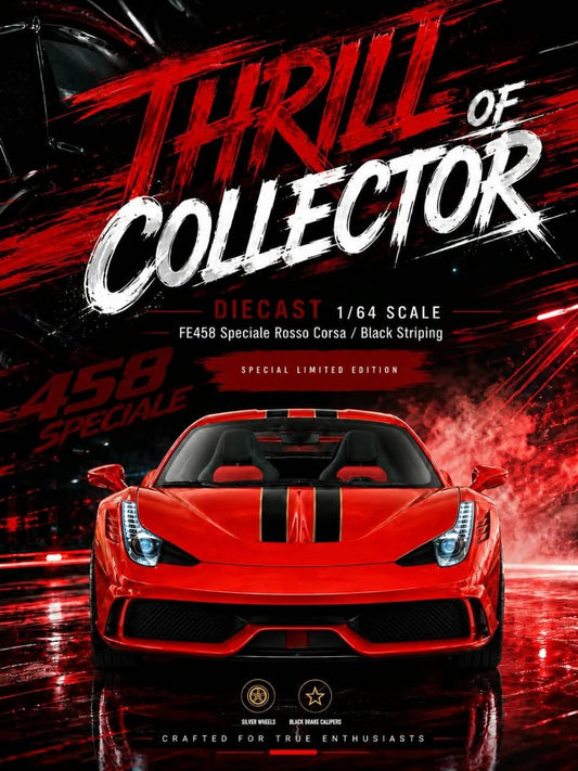 TOC 1:64 Diecast Model
458 Speciale (TC-D-FE458SP)