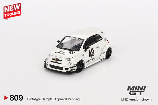 Mini GT 1:64 LB-WORKS x Abas Works ABARTH 595 Gara White MGT00809-L