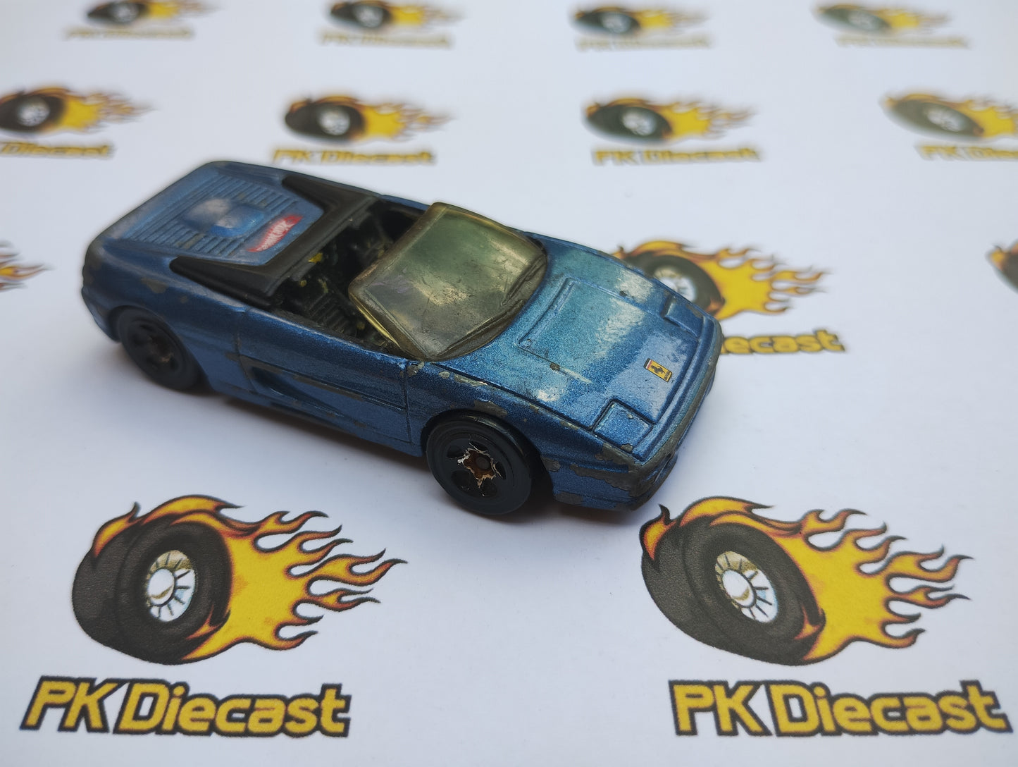 Hot Wheels 2002 Ferrari F355 Spider Blue Loose