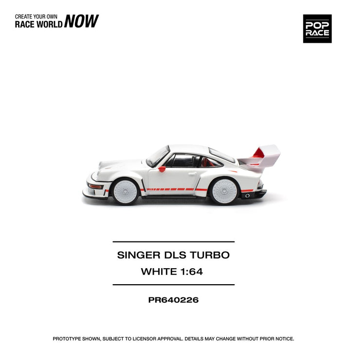 Pop Race 1:64 Singer DLS Turbo (Track) White PR640226