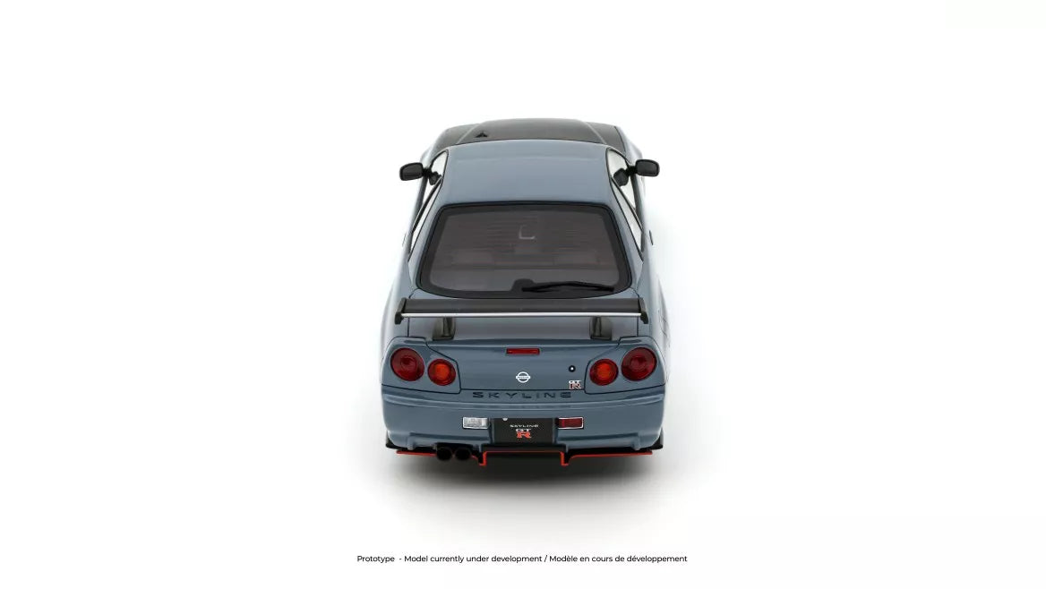 Ottomobile 1:18 2025 Nissan Skyline GT-R (BNR34) with body kit *Resin Series* Stealth Grey OT1238
