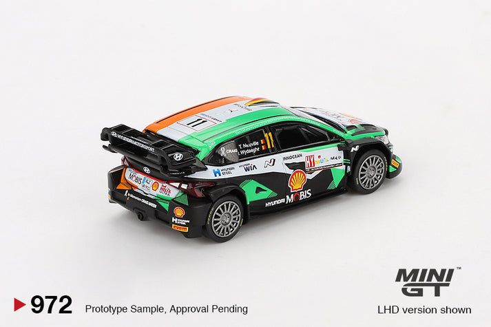 Mini GT 1:64 Hyundai i20 N Rally1 #11 2023 Rally Croatia Power Stage Winner #972