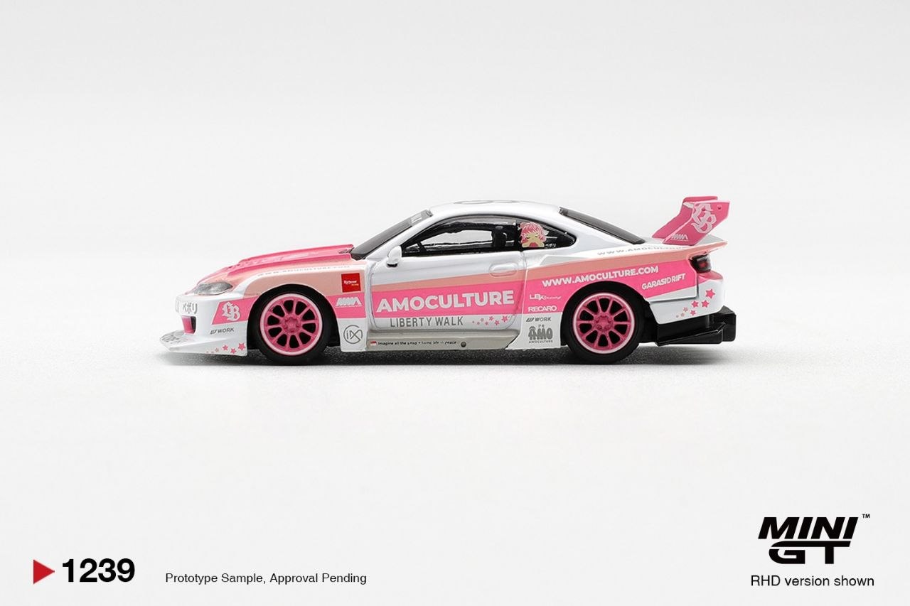 Mini GT 1:64 Nissan SILVIA (S15) LB-Super Silhouette AMOCULTURE #1239