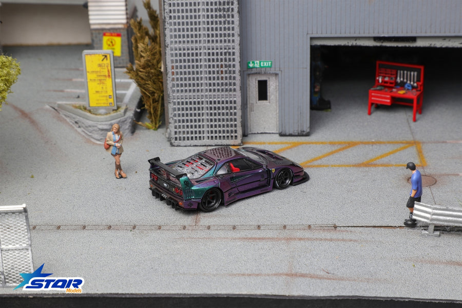 Star Model 1:64 Ferrari F40 LB-Works Wide-Body Modified Chameleon