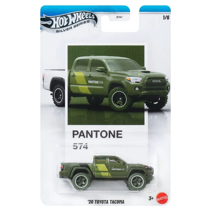 Hot Wheels 1:64 Pantone Mix 2 '20 Toyota Tacoma Silver Series 1/6