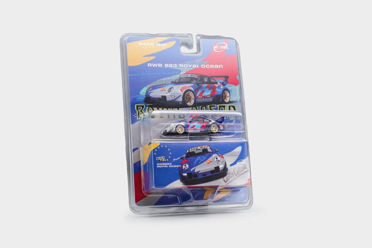 ModelModel 1:64 RWB 993 GT Wing Royal Ocean Livery (MM64-RWB993-016) *Blister Packaging*