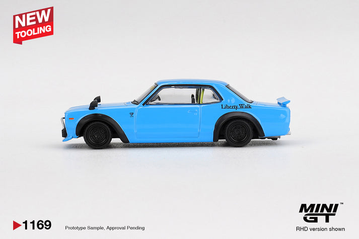 Mini GT 1:64 Nissan LB★Works HAKOSUKA Baby Blue #1169