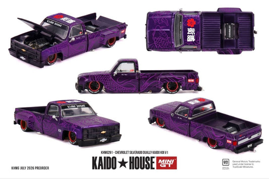 Kaido House x Mini GT 1:64 Chevrolet Silverado Dually Kaido Koi V1 #291