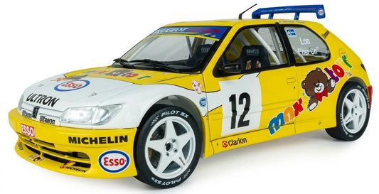 Solido 1:18  1997 Peugeot 306 Maxi #12 Vandewauver/VanderschurenCondroz Yellow