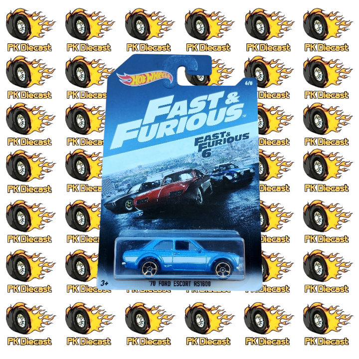 Hot Wheels 1:64 Fast & Furious 6 '70 Ford Escort RS1600 6/8