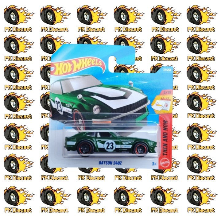 Hot Wheels 1:64 Mainline Datsun 240Z 72/250 Then and Now Short Card