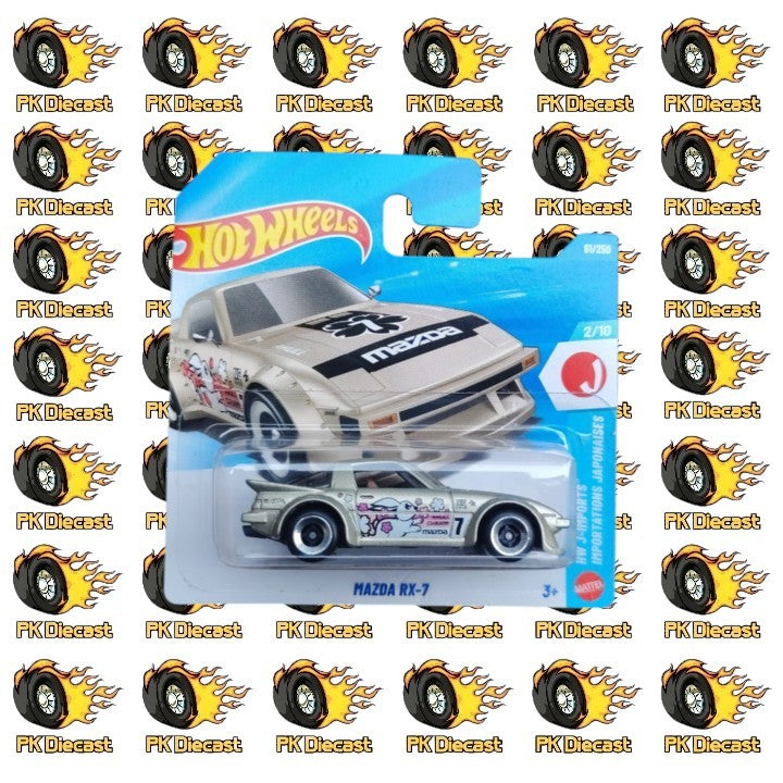 Hot Wheels 1:64 Mainline Mazda RX-7 61/250 HW J-Imports Short Card