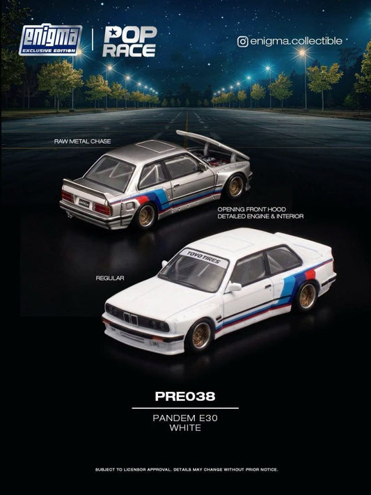 Pop Race 1:64 Pandem E30 White PRE038