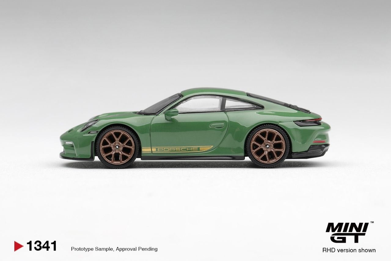 Mini GT 1:64 Porsche 911 (992) GT3 Touring Auratium Green #1341