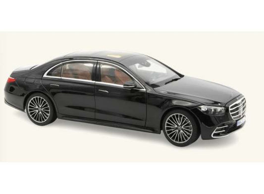 Norev 1:18 2021 Mercedes-Benz S-Class AMG-Line Obsidian Black Metallic