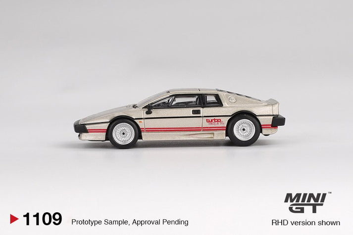 Mini GT 1:64 Lotus Esprit Turbo Metallic Silver (RHD) #1109