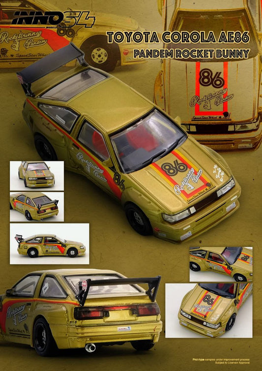 Inno64 Toyota Corolla AE86 Pandem Rocket Bunny