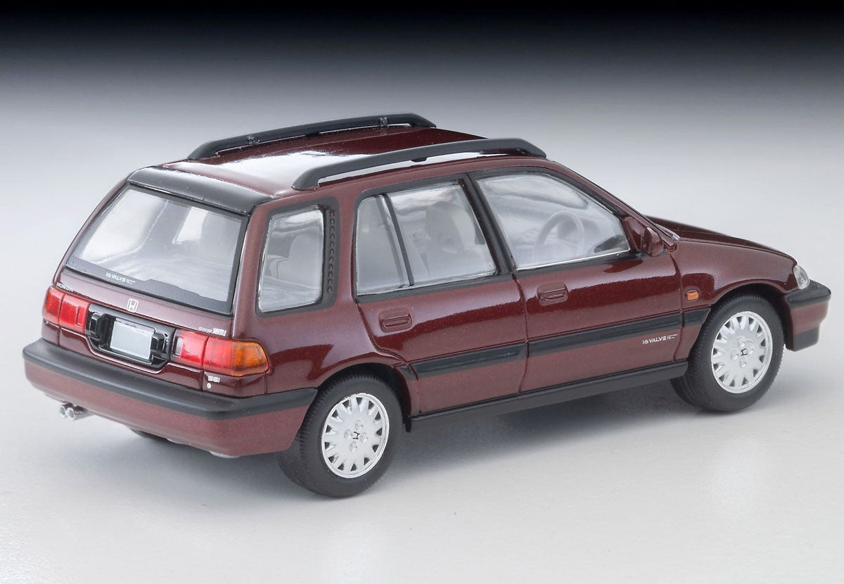 Tomica Limited Vintage 1:64 1990 Honda Civic Shuttle 56i Red