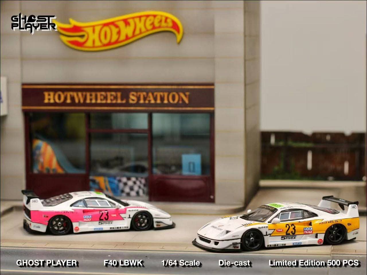 Ghost Player x Street Weapon 1:64 Ferrari F40 Pink Lightning