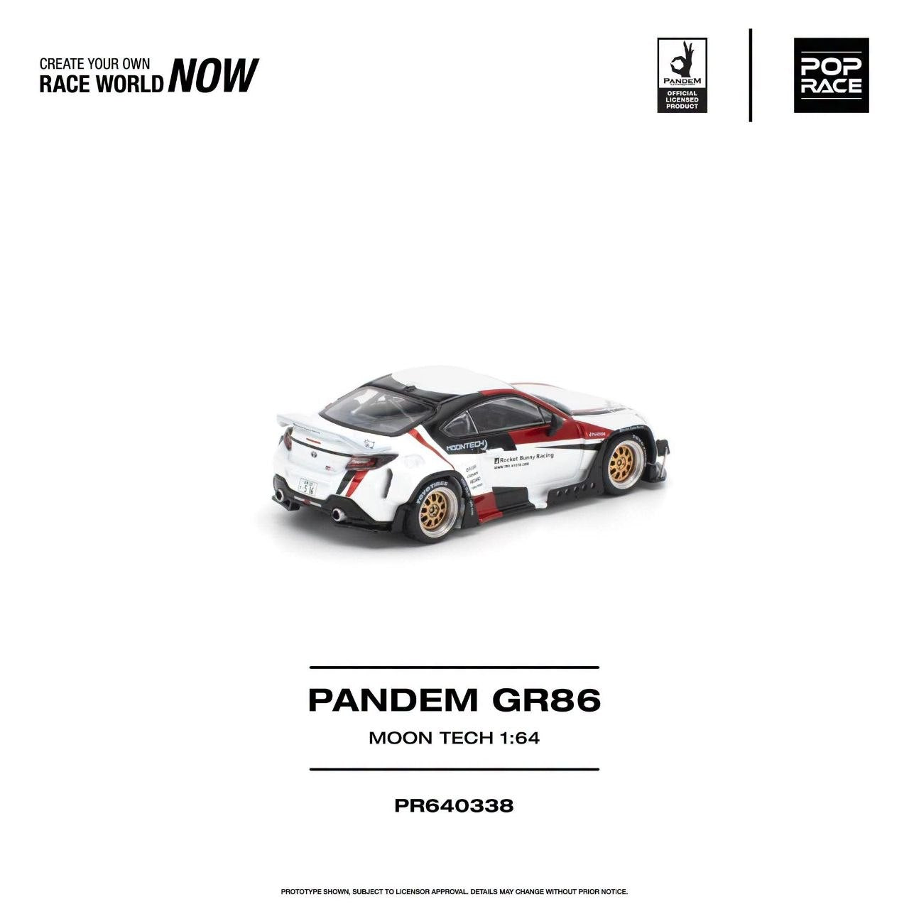 Pop Race 1:64 PANDEM GR 86 MOONTECH #0338