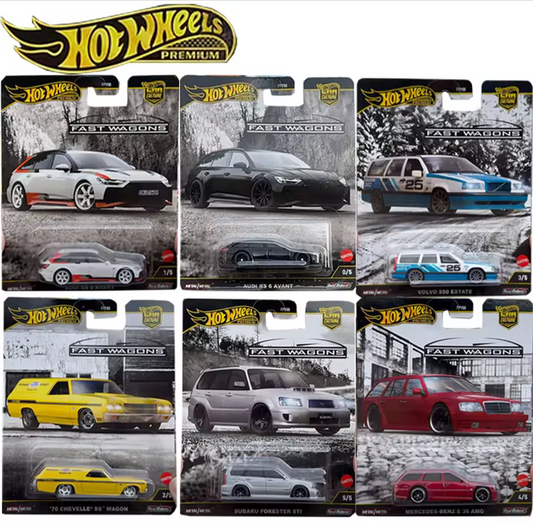 Hot Wheels Premium Car Culture Fast Wagons Factory sealed Case of 10