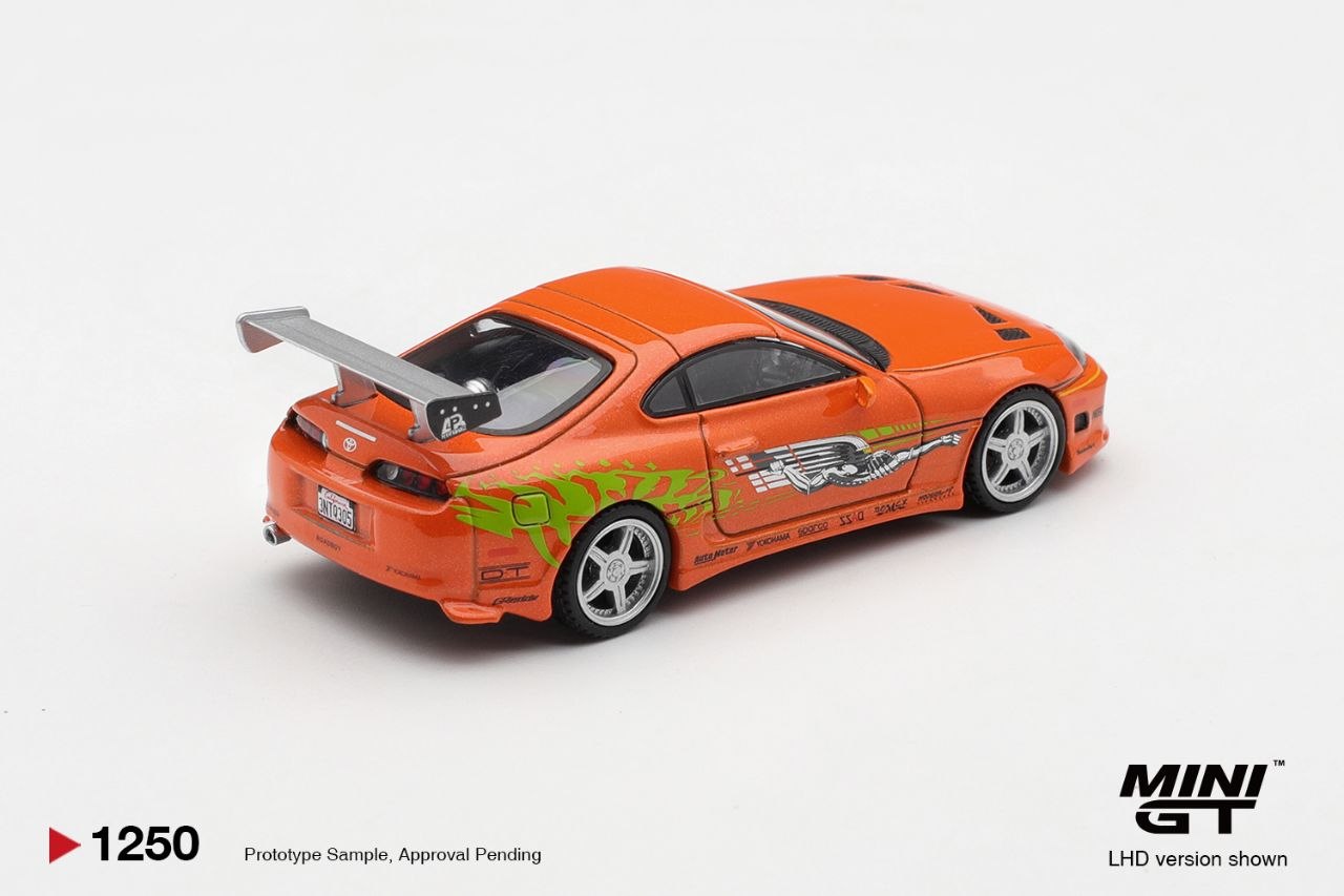 Mini GT 1:64 Toyota Supra BOMEX " The Fast and the Furious" 
Brian O'Conner *Blister Packaging* #1250