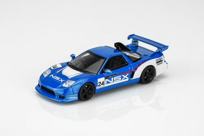 MotorHelix 1:64 Honda NSX-R Custom GT Look Blue & White Racing Livery
