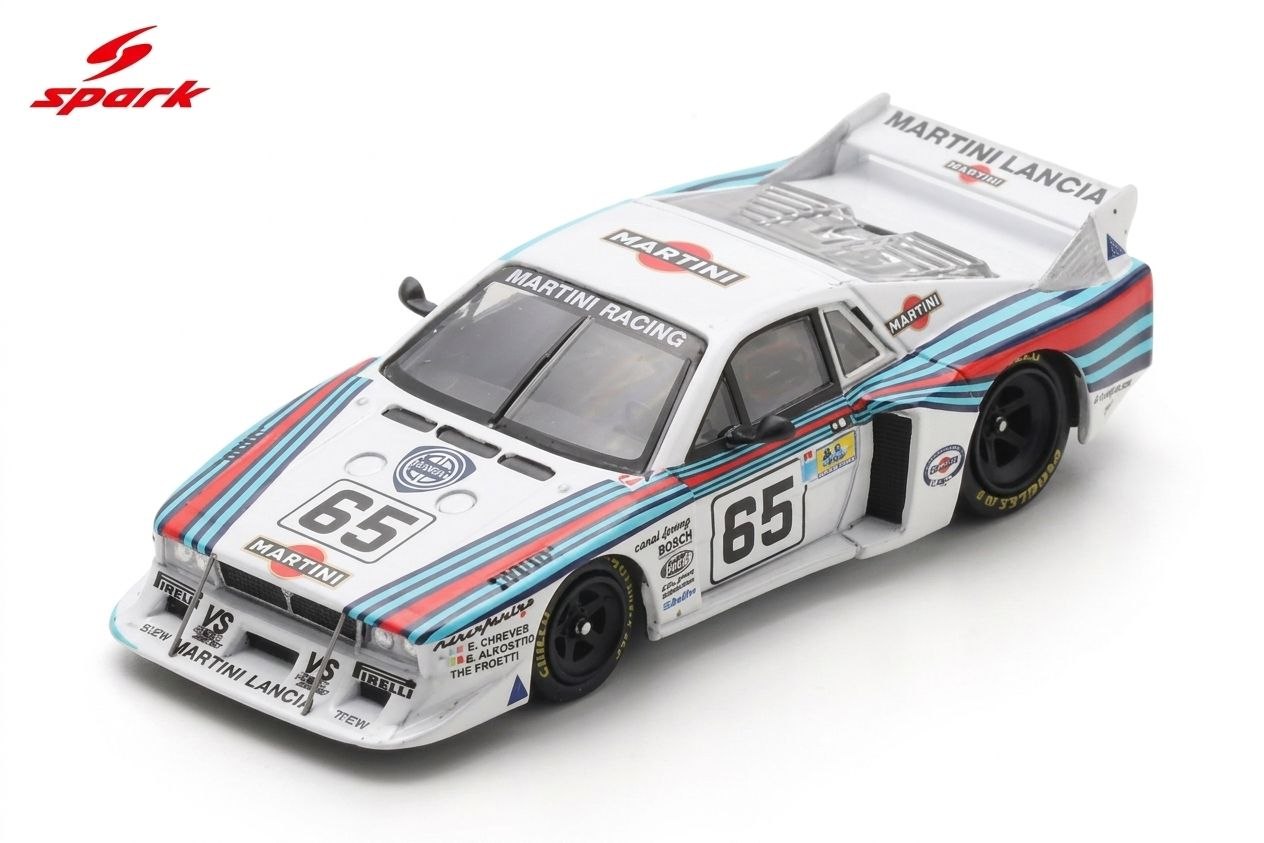 Spark Models 1:64 1981 Lancia Beta Montecarlo Turbo #65 E. /Cheever/M. Alboreto/C. Facetti Le Mans 24H White/Red/Blue