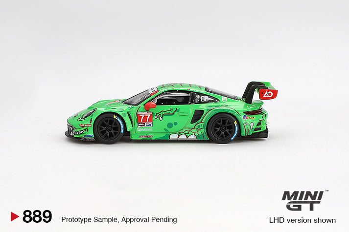 Mini GT 1:64 Porsche 911 GT3 R #77 2024 IMSA Daytona 24 Hrs GTD Pro 2nd Place AO Racing #888