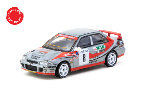 Tarmac Works 1:64 Mitsubishi Lancer Evolution Rallye Monte-Carlo 1993 #8 - GLOBAL64