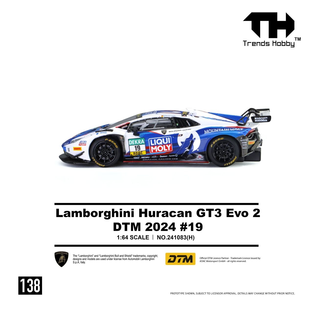 Trends Hobby 1:64 Lamborghini Huracan GT3 EVO 2 DTM 2024 #19