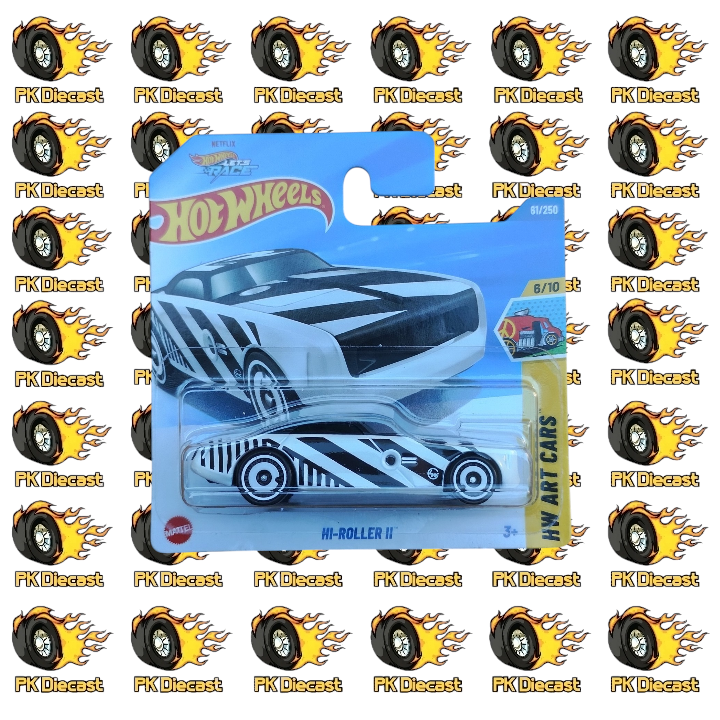 Hot Wheels 1:64 Mainline HI-Roller II 61/250 HW Art Cars Short Card