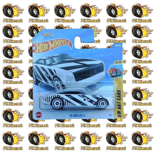Hot Wheels 1:64 Mainline HI-Roller II 61/250 HW Art Cars Short Card