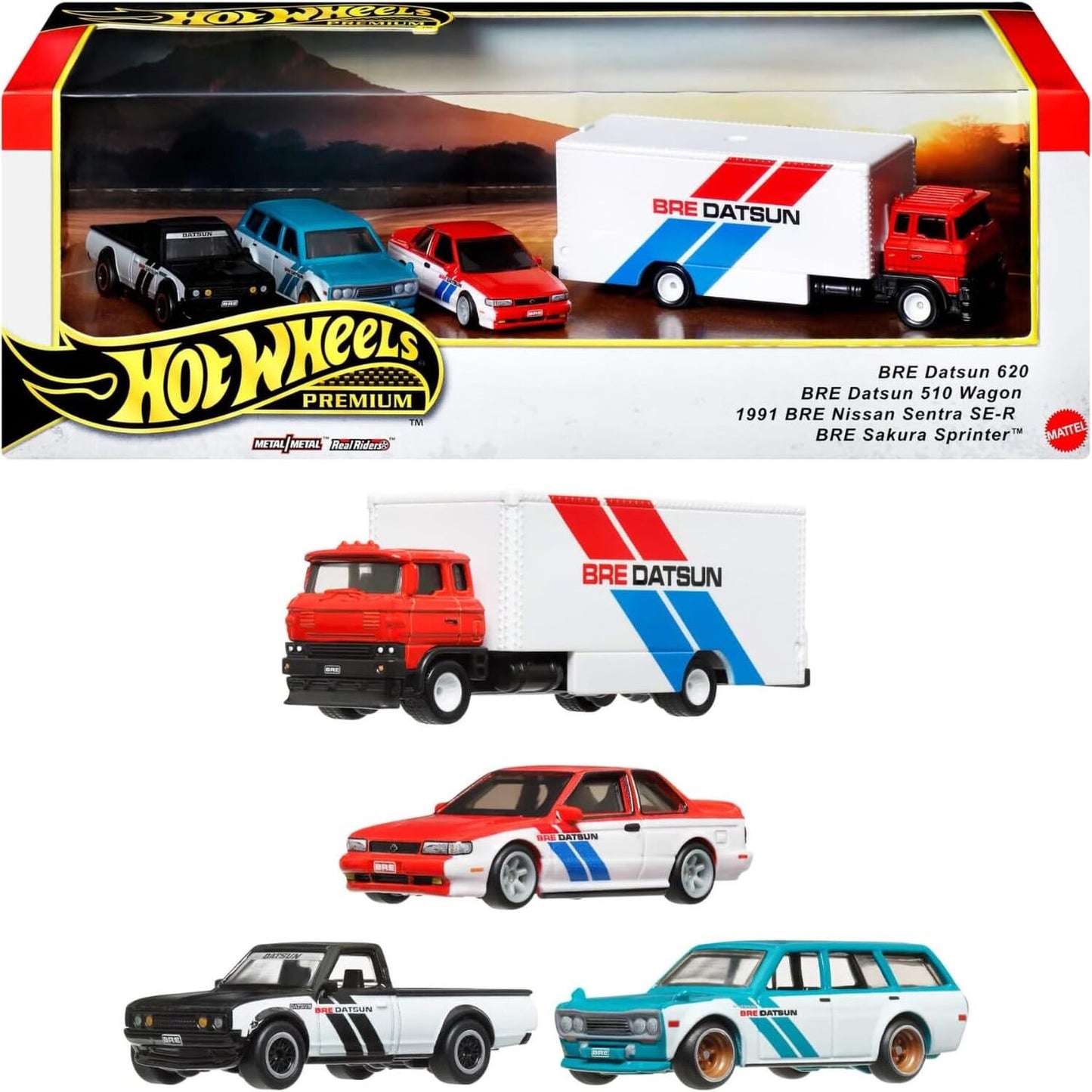 Hot Wheels 1:64 Bre Datsun Premium Collector Set