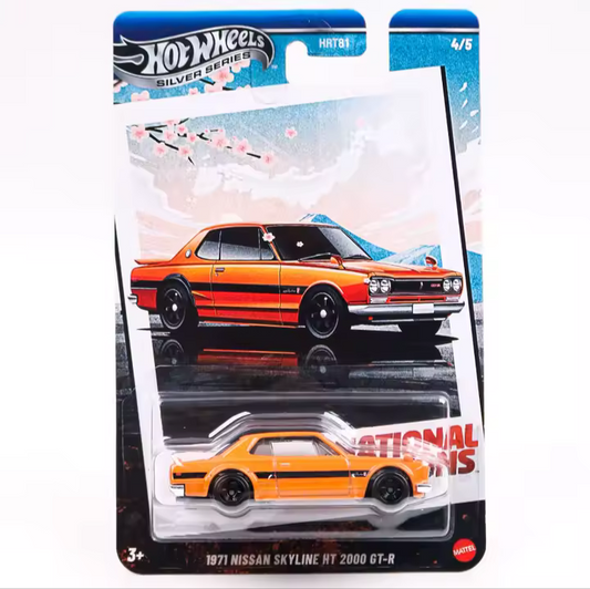 Hot Wheels 1:64 National Icons 1971 Nissan Skyline HT 2000 GT-R 4/5